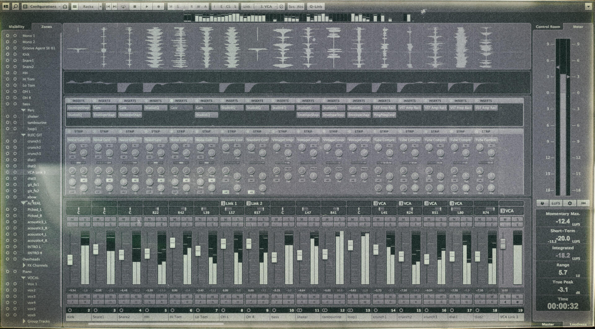 Cubase9 - mixer